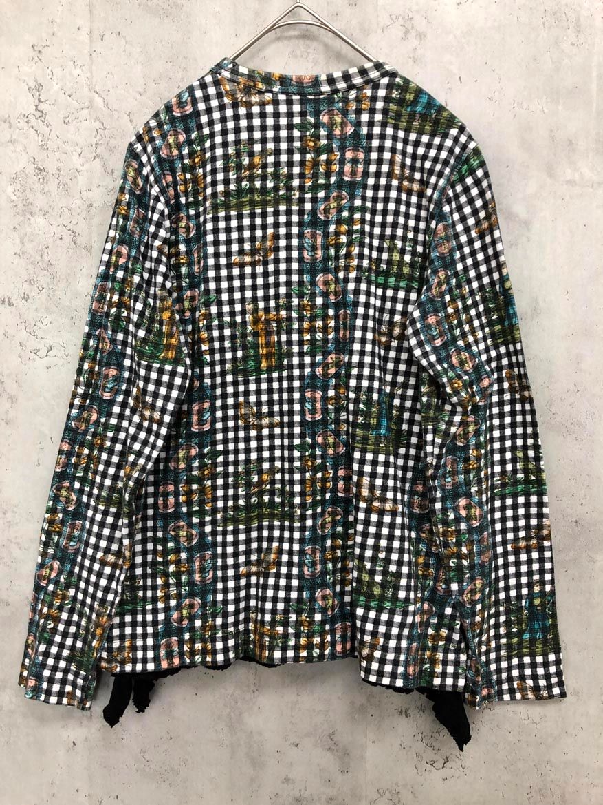 TAO コムデギャルソン ギンガムチェック黒Tシャツ tao COMME des GARCONS タオコムデギャルソン TJ-T020 ギンガム