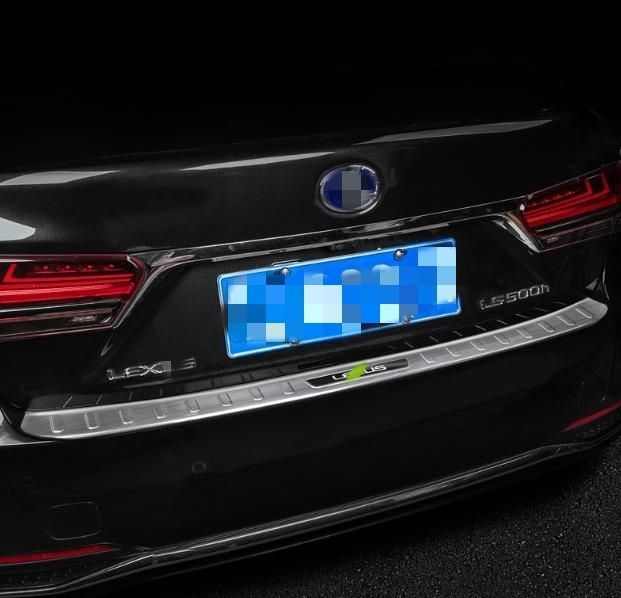 レクサス LS 50系 LS500 LS500h 外側 トランク ガード プロテクター ステンレス キズ防止 3色選択可 2017年ー