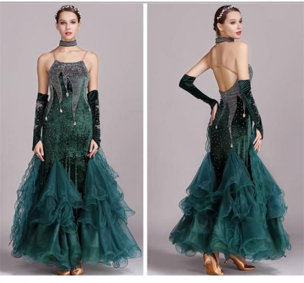 社交ダンスドレス フロート 上品 社交ダンス モダンドレス キャミワンピース 大きいサイズ 大きい裾 ドレス ワルツダンス ワンピースドレス ダンス衣装 ダンスウェア ステージ衣装 競技会 パーティー 発表会 競技着 練習着 舞台 演奏会 演出 LLC-HASEGAWATOSO_COM