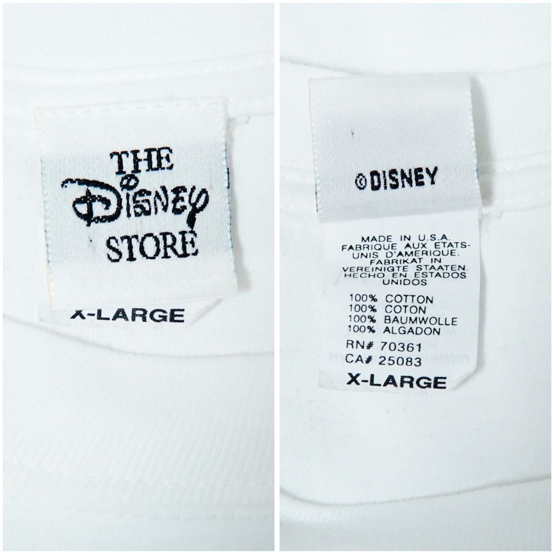 デッドストック】 ディズニー Tシャツ XL ホワイト 90s USA製 1995年製