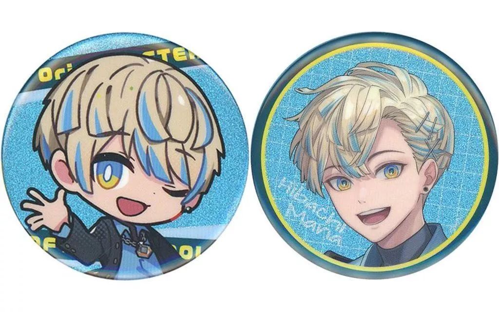 中古】バッジ・ビンズ 緋八マナ 缶バッジセット 「バーチャル