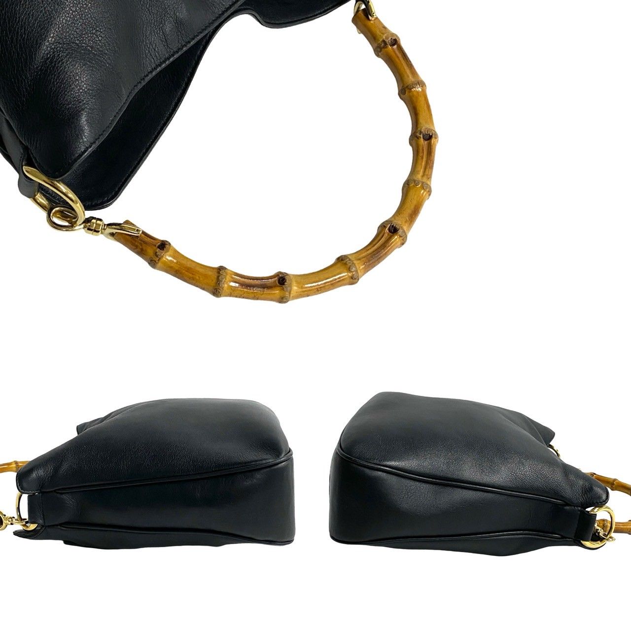 極 美品 希少品 GUCCI グッチ オールドグッチ ヴィンテージ バンブー 