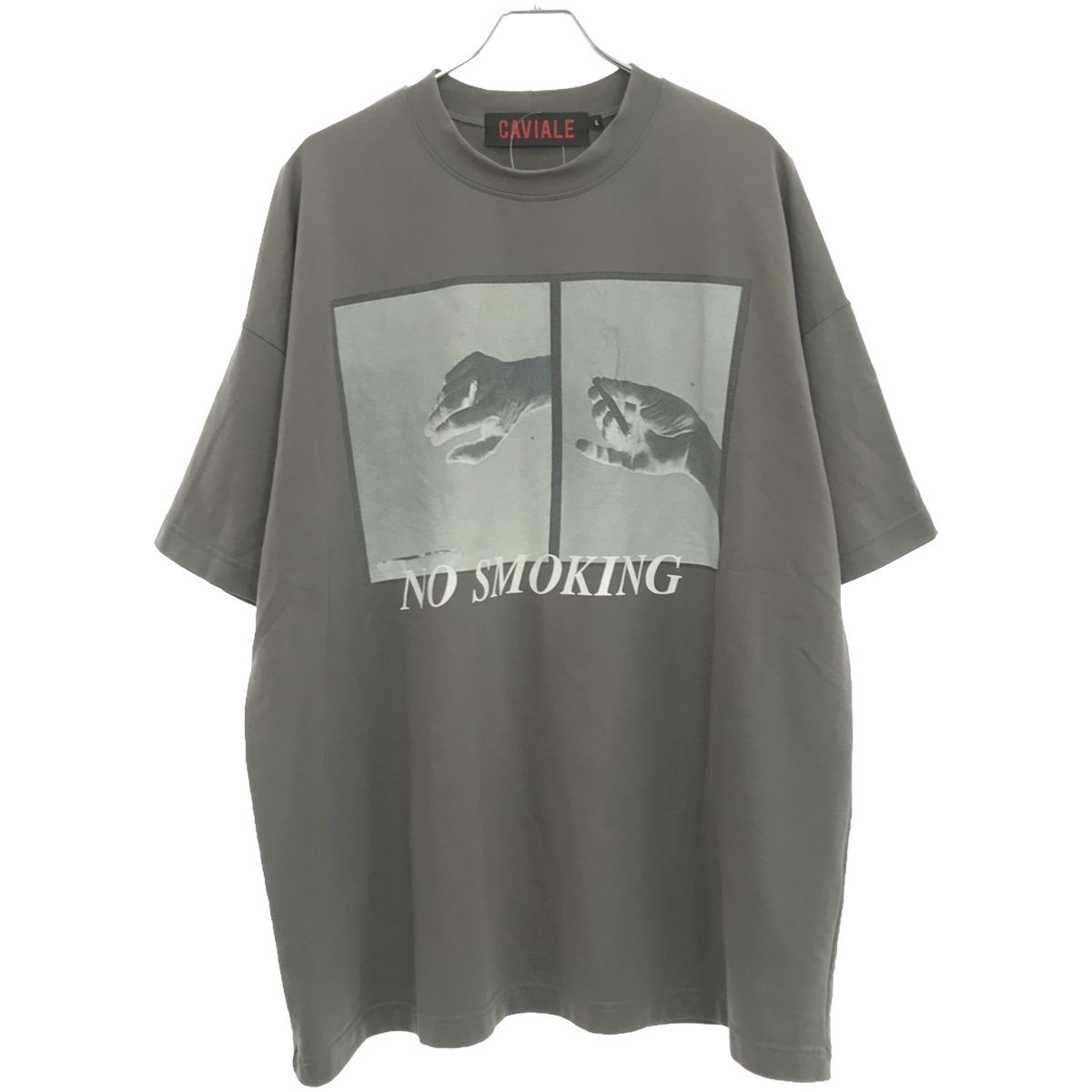 CAVIALE カビアーレ フォトプリントオーバーサイズTシャツ グレー L 