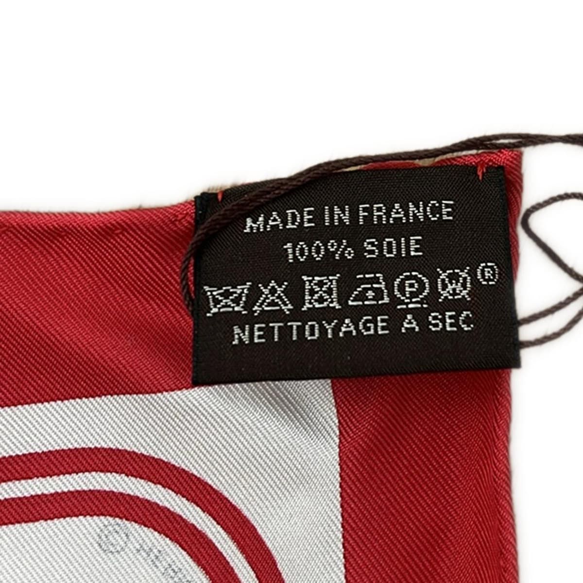 HERMES(エルメス) スカーフ美品 カレナノ20 331266S ルージュ×白  