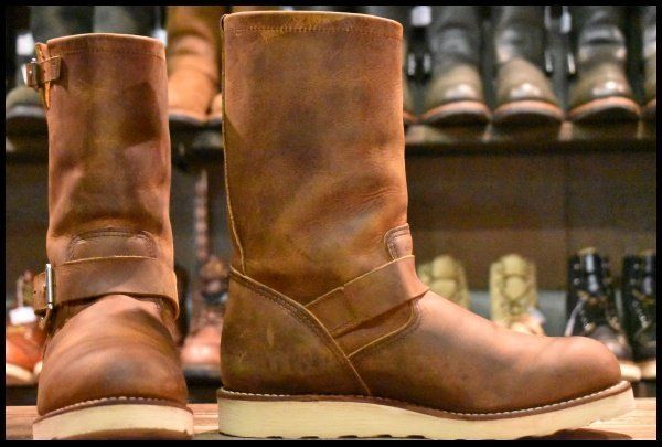 8D 美品 14年】レッドウィング 2971 エンジニア 茶 ブラウン カッパー