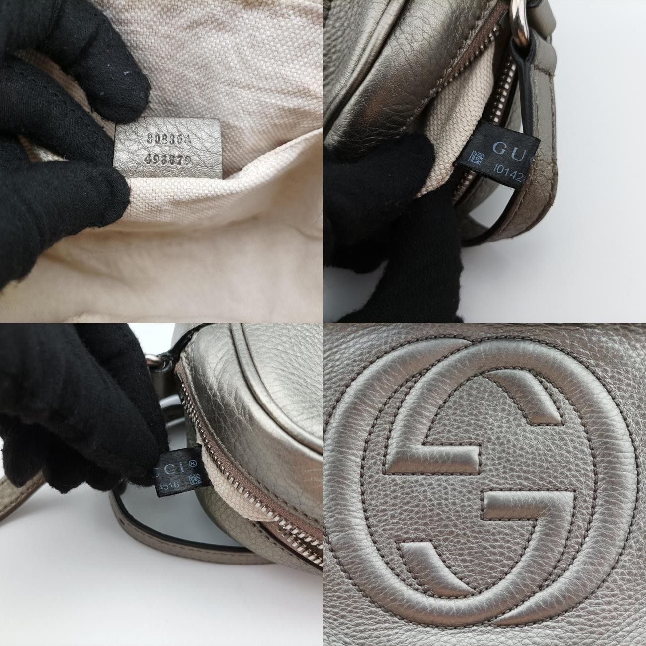 グッチGucciソーホーグレーレザー308364I014284516
