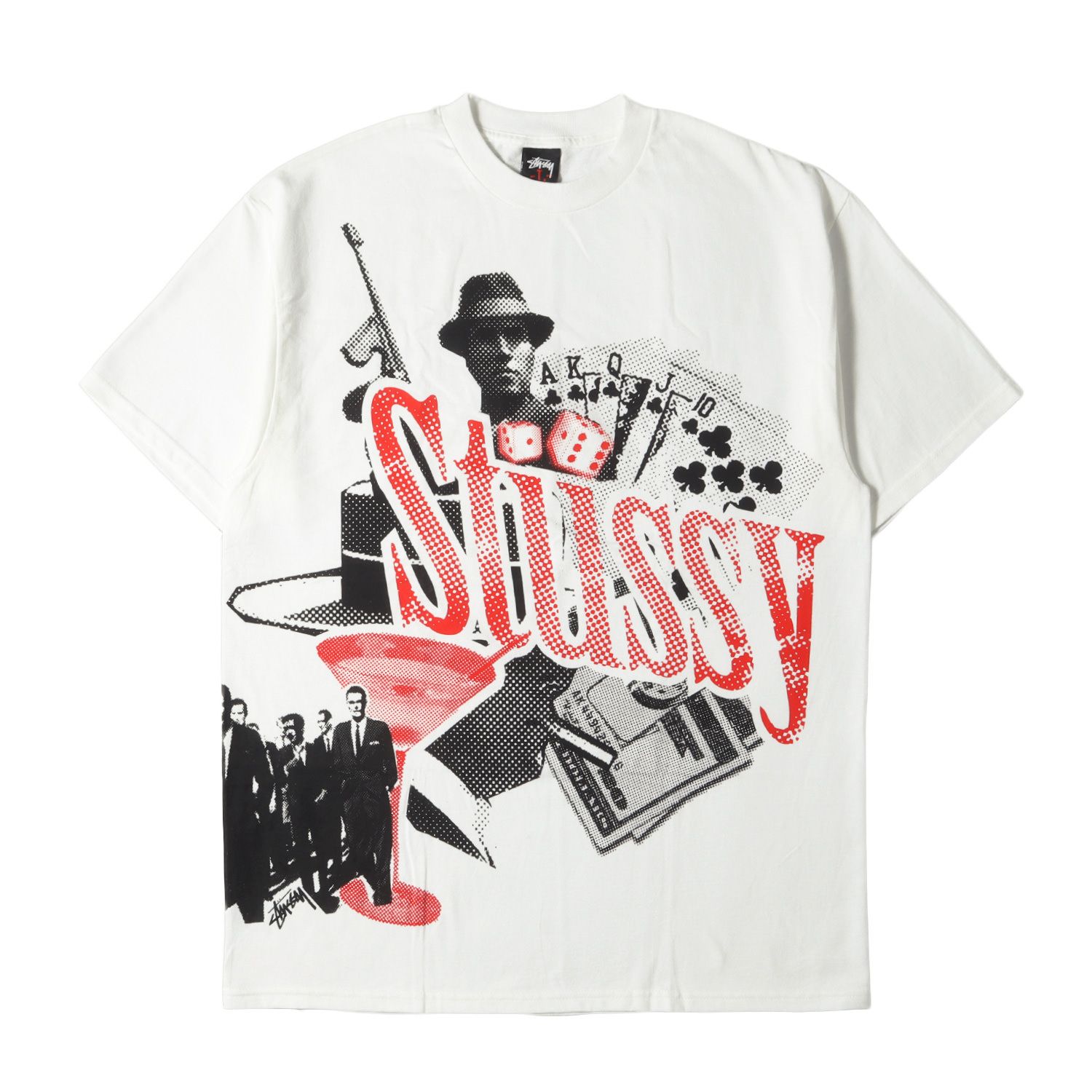 新品 STUSSY ステューシー Tシャツ サイズ:L 00s フォト グラフィック クルーネック 半袖Tシャツ デッドストック ホワイト 白  00年代 トップス カットソー【メンズ】 - メルカリ