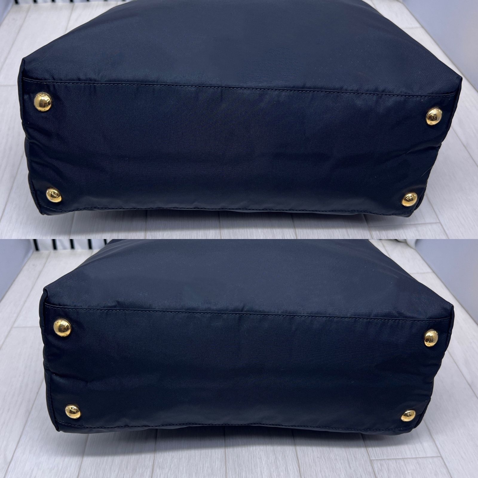 【超美品】PRADA×プラダ A4収納可能金色プレートトートバッグ 超美品】PRADA×プラダ A4収納可能金色プレートトートバッグ