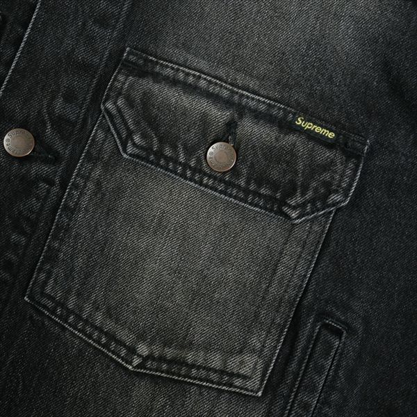 supreme 24aw ブラックデニムジャケット ダメージ加工 Size【S】 SUPREME シュプリーム 24AW Distressed Selvedge