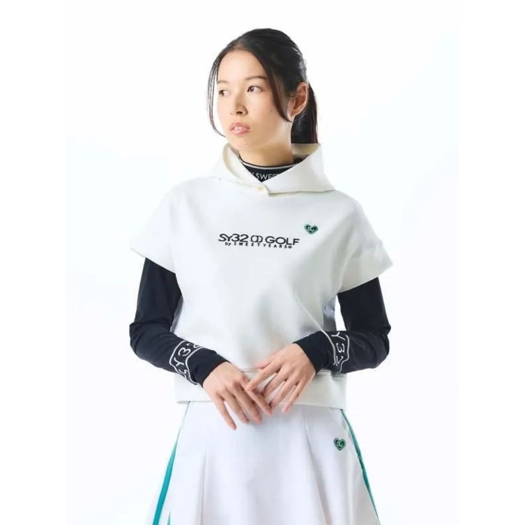 衝撃特価SALE！ SY32 ゴルフ パーカー 半袖 レディースウェア おしゃれ ブランド かわいい SYG-25A8-02 お取り寄せ 最終値