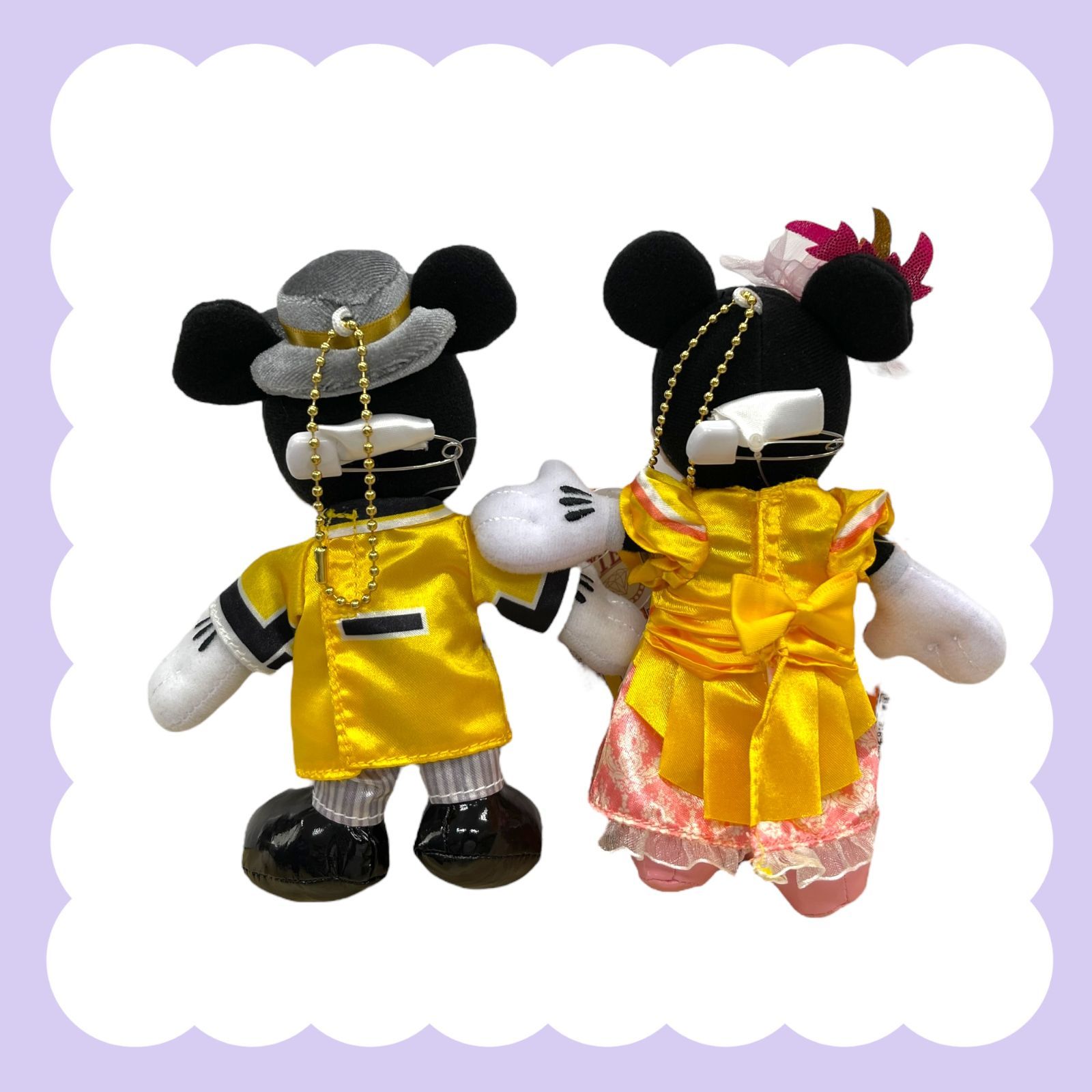 ディズニーランド　ザダイヤモンドバラエティマスター　ぬいぐるみバッジ　ミキミニ ディズニーランド ザダイヤモンドバラエティマスター ぬいぐるみ
