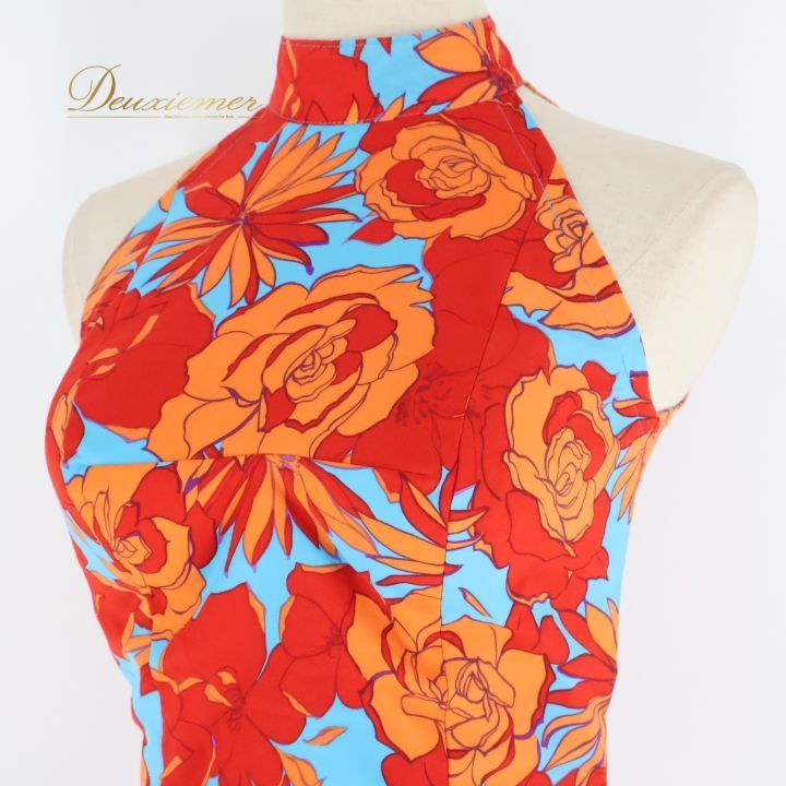 【美品 フラメンコ衣装】鮮やかイエロー×薔薇柄 ブラウス シージョ トップス フラメンコ 衣装 トップス ブラウスレッド オレンジ系 水色 袖