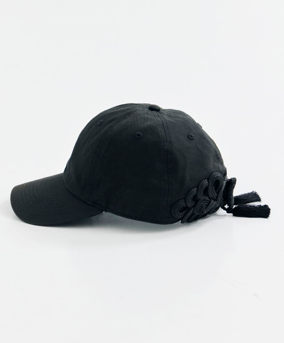 STUDIOUS tanakadaisuke 別注 China ribbon cap (カラー BLACK