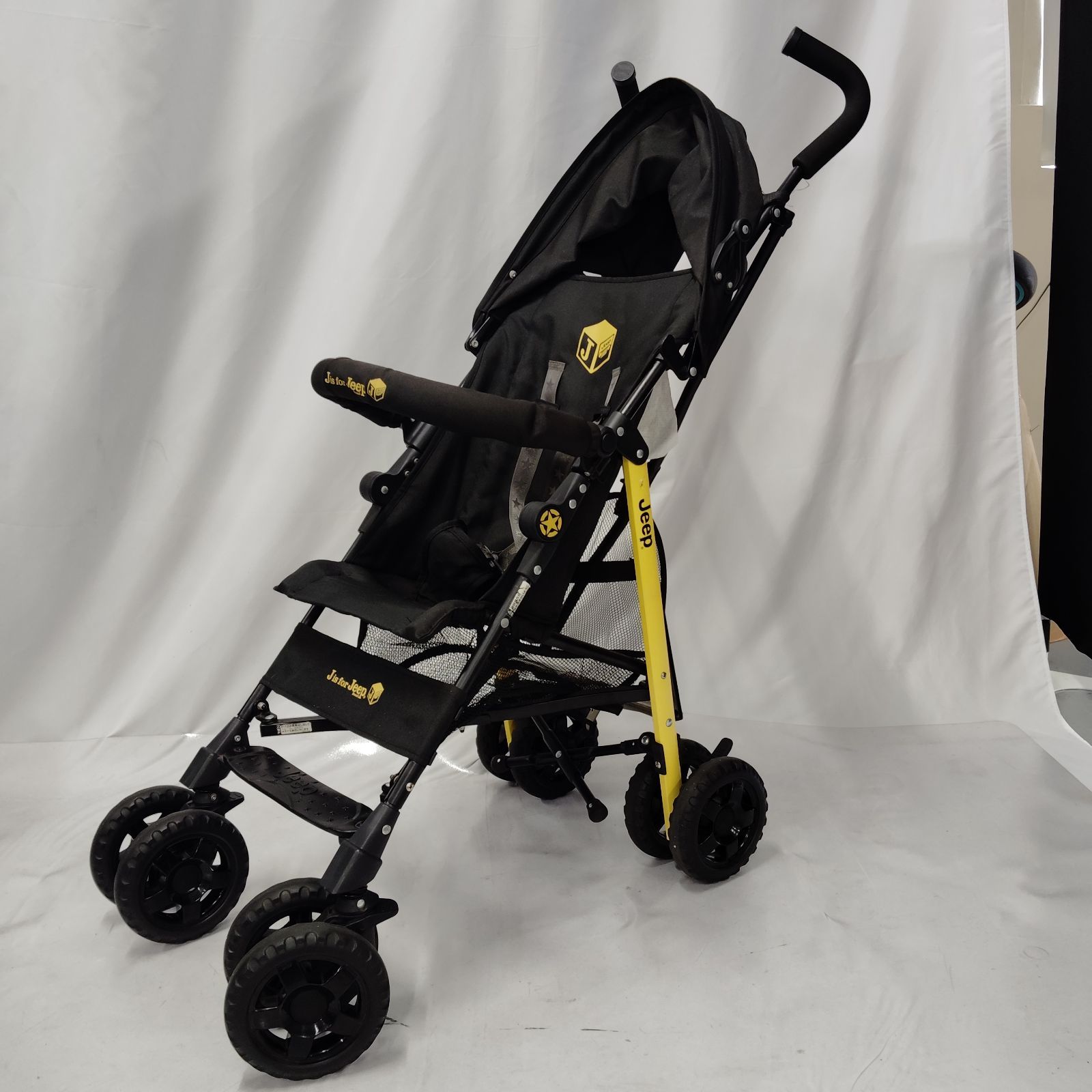 【美品】JEEP J is for JEEP B型ベビーカー イエロー 美品】JEEP J is for JEEP B型ベビーカー イエロー