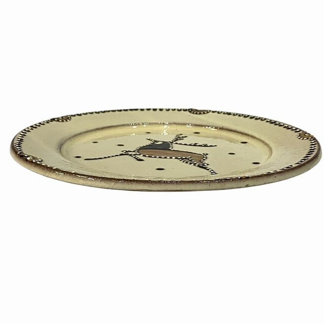 船木研児 研兒 作 鹿絵皿 布志名焼 共箱 24cm 陶芸 茶 ブラウン - メルカリ