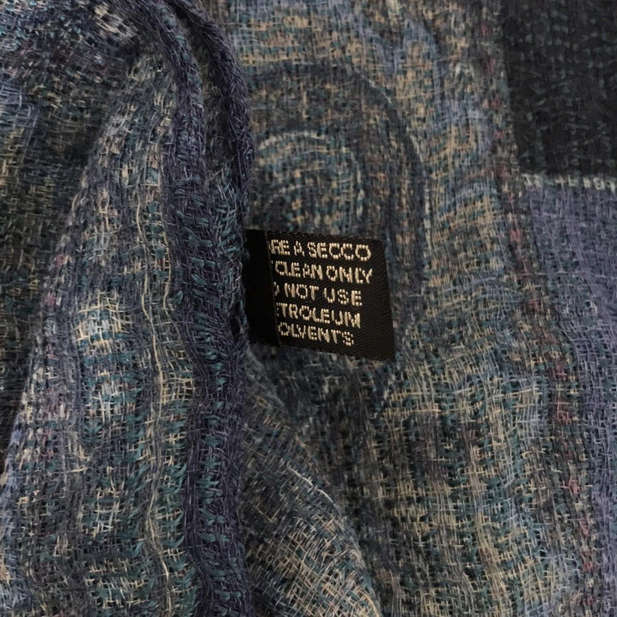 ETRO(エトロ) ストール(ショール)美品 - ネイビー×ブルー×マルチ