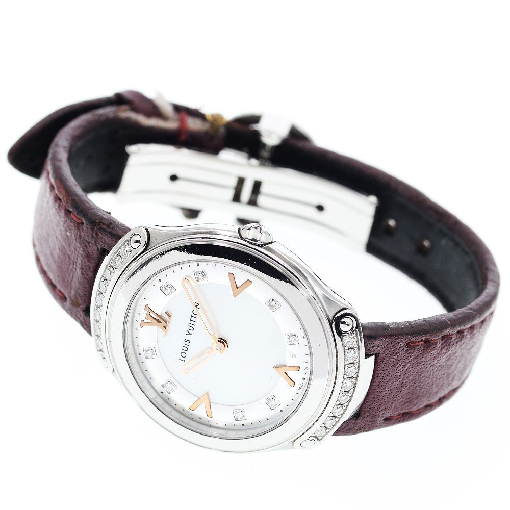 ルイ ヴィトン LOUIS VUITTON Q 6 J 10 フィフティファイブ 8 Pダイヤ クォーツ ボーイズベルト _914848