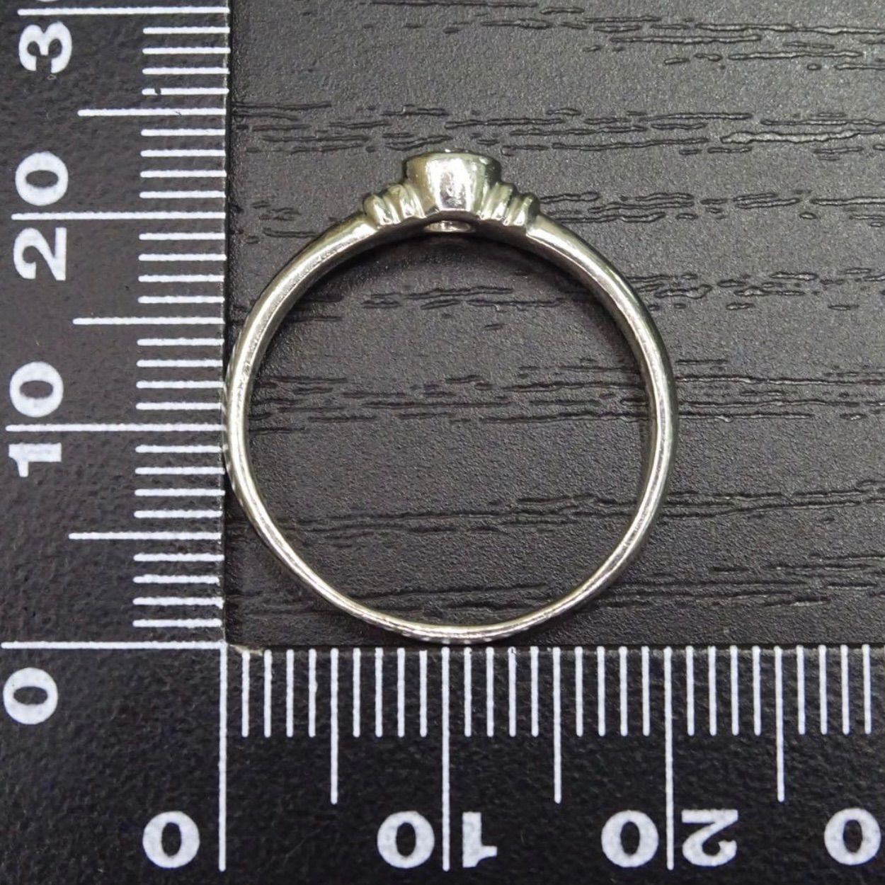 プラチナ pt900 天然ダイヤモンド0.20ct 1石 シンプル デザイン リング 