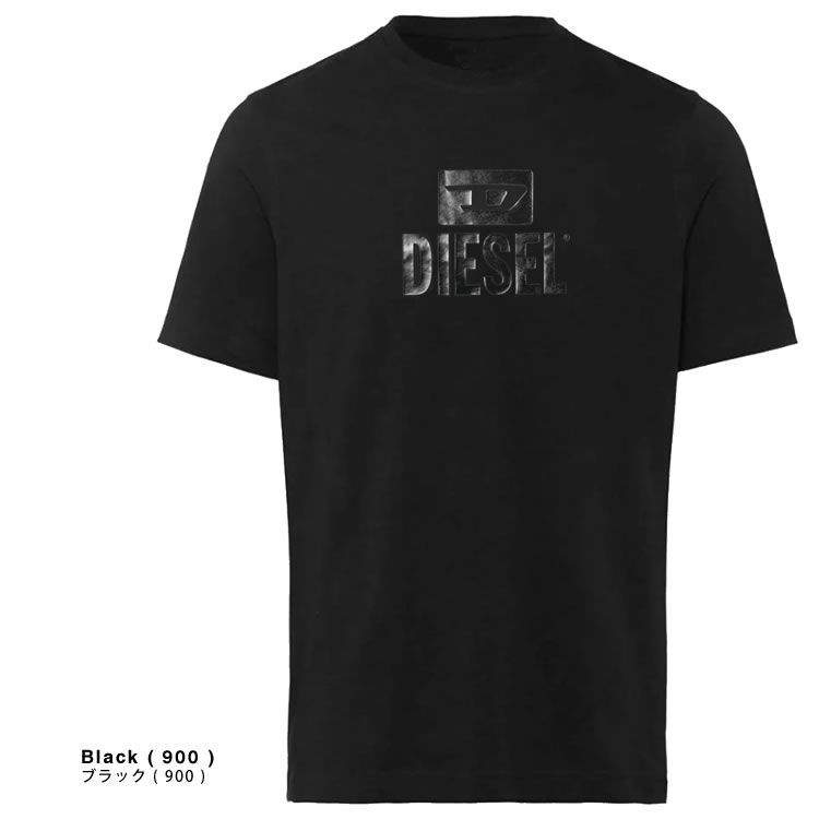 ディーゼル DIESEL Tシャツ 半袖 クルーネック 丸首 メンズ ロゴ