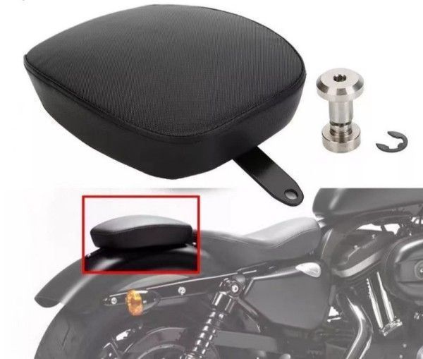 高品質 リアシートクッションパッセンジャーピリオンサドルパッド ハーレー スポーツスター XL883 XL1200