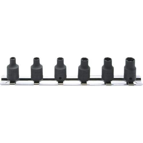 差込角 : 6.35mm コーケン 1/4(6.35mm)SQ. ナットツイスターレールセット 6ヶ組 RS2127/6