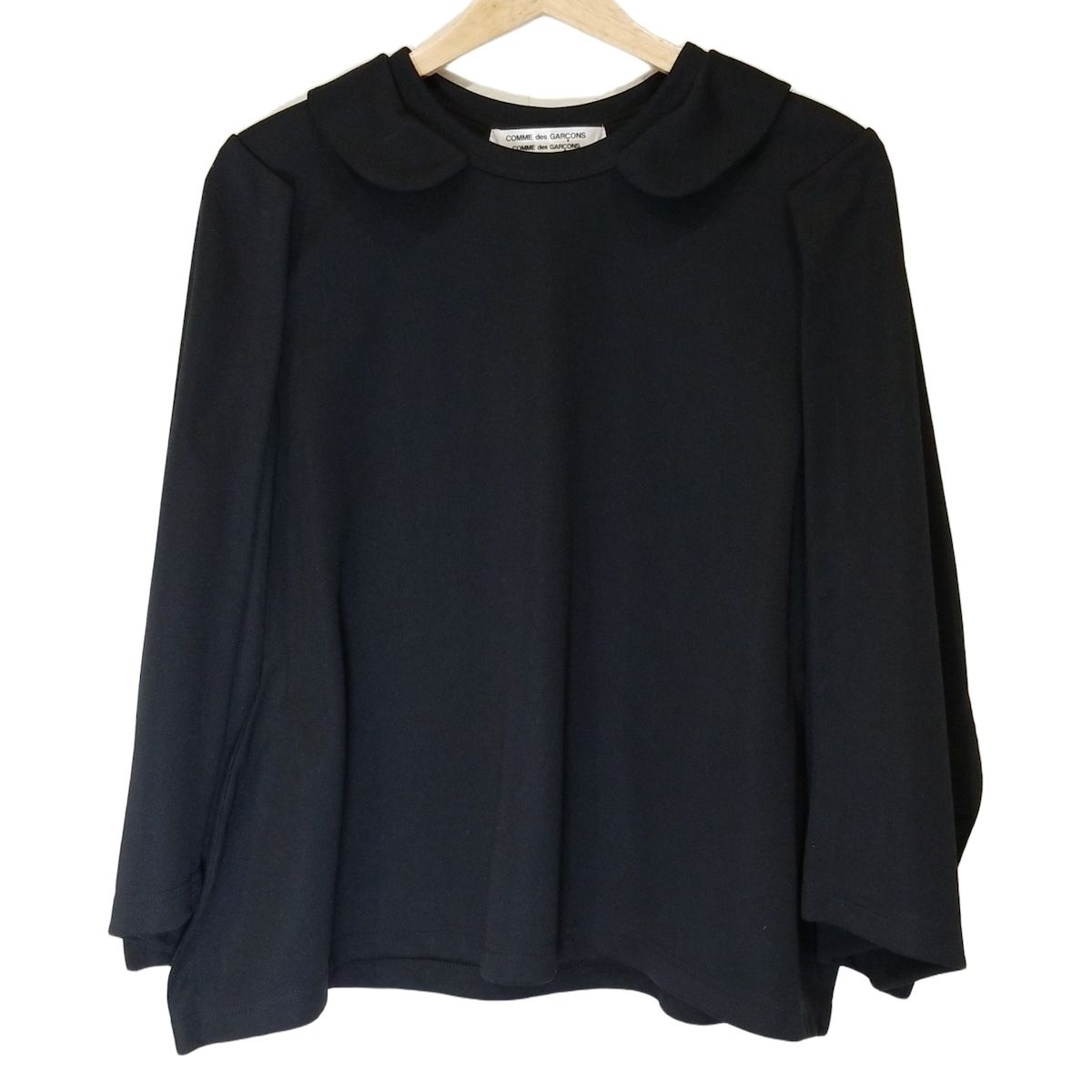 COMMEdesGARCONS COMMEdesGARCONS コムデギャルソンコムデギャルソン 長袖カットソー サイズS レディース - RJ-T015 黒 クルーネック