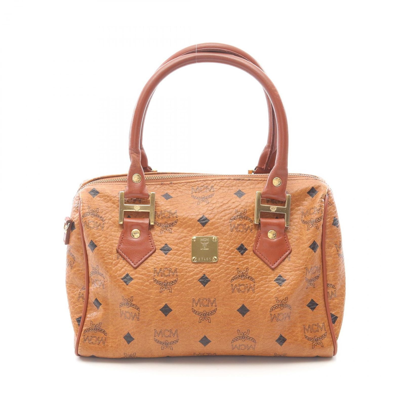 エム・シー・エム MCM ハンドバッグ ヴィセトス ブラウン PVC  