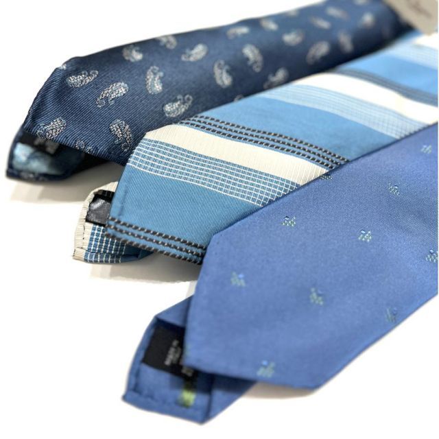 Atto Vannucci ( アットヴァンヌッチ ) ネクタイ ライト ブルー 花柄