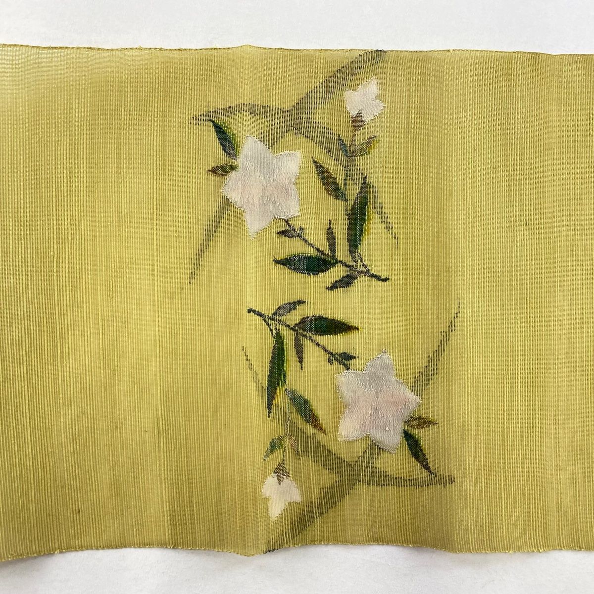 名古屋帯 秀品 夏帯 八寸名古屋帯 松葉仕立て トンネル仕立て 紗