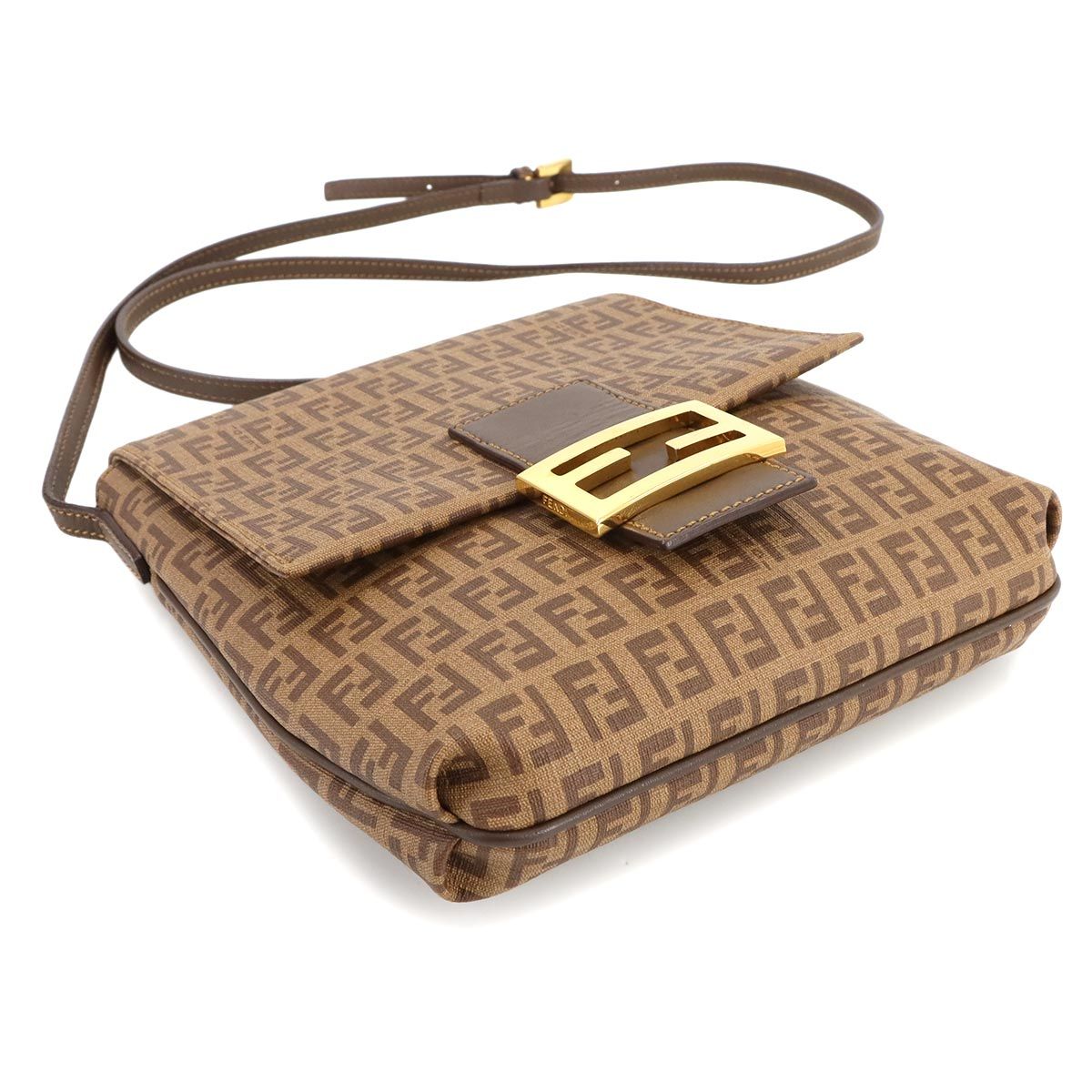 ☆新品同様・保存袋付☆FENDI ズッキーノ チャーム ホーボーショルダーバッグ ☆新品同様・保存袋付☆FENDI ズッキーノ チャーム ホーボーショルダー