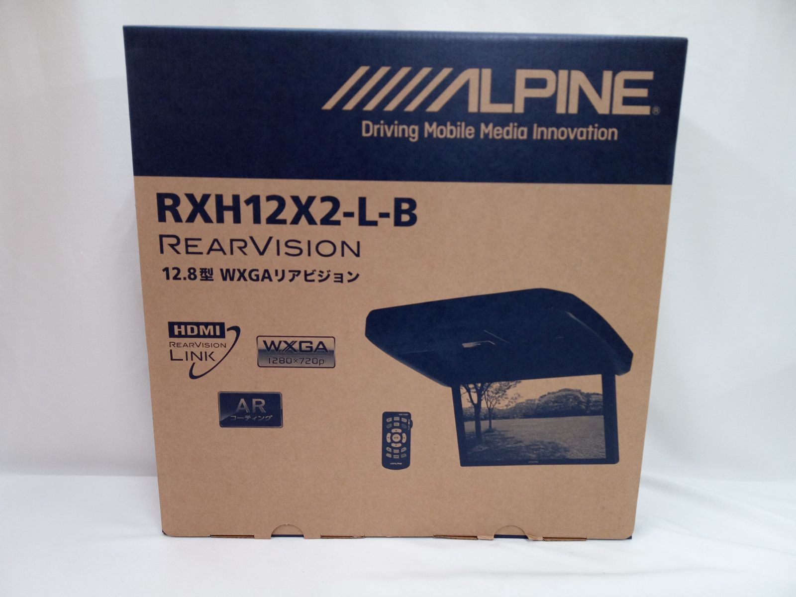 【内袋未開封】アルパイン 12.8型 WXGAリアビジョン RearVision RXH12X2-L-B【大清水店69-2-0609】