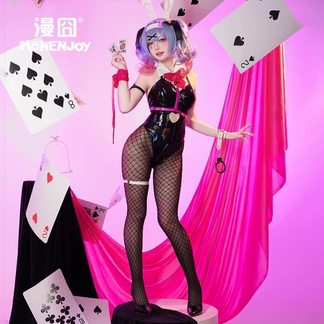 【即日発送可能】 初音ミク ラビットホール コスプレ 衣装+ウィッグ 服 初音ミク ラビットホール コスプレ衣装 ウィッグ追加可 : 生活