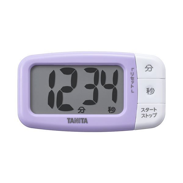 まとめ タニタ抗菌でか見えタイマー ブルーベリーパープル TD-430-PP 1個 ×3セット