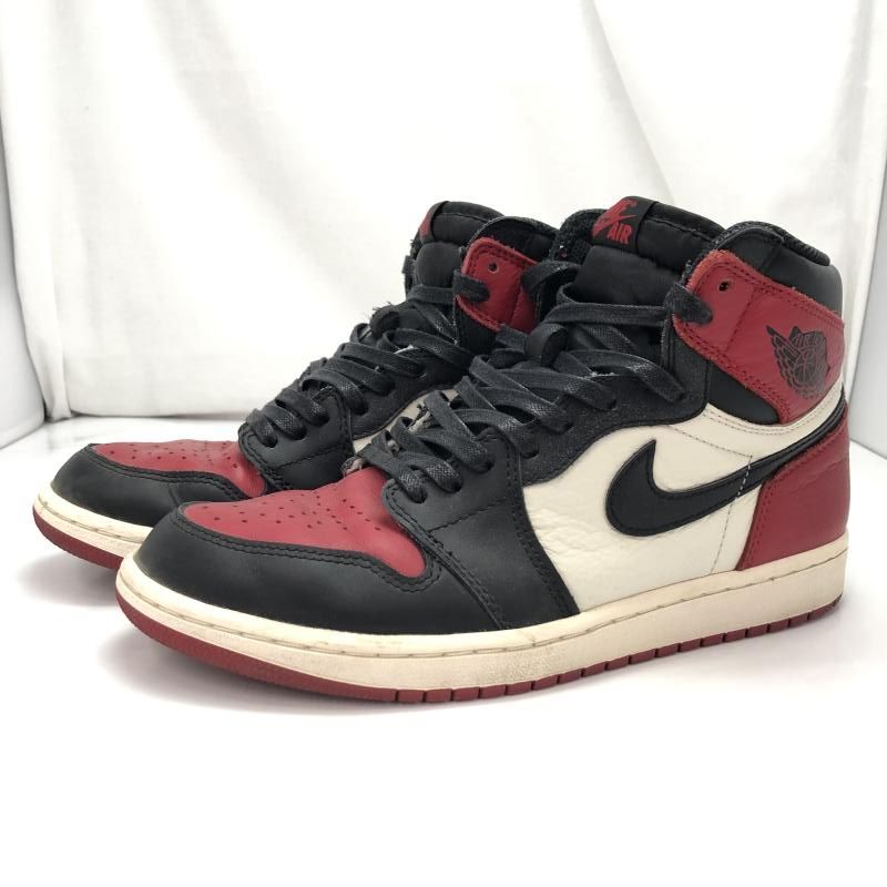 Nike Air Jordan 1 Retro High OG Bred Toe サイズ27cm 555088-610 ナイキ 91