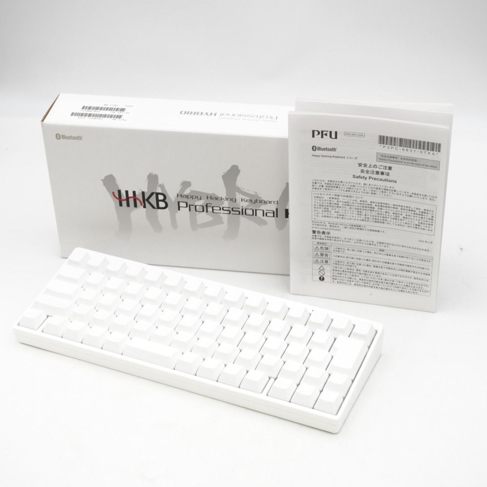 PFU ピーエフユー PC周辺機器 HHKB Professional HYBRID Type-S 無刻印／雪（日本語配列） Happy Hacking Keyboard PD-KB820YNS