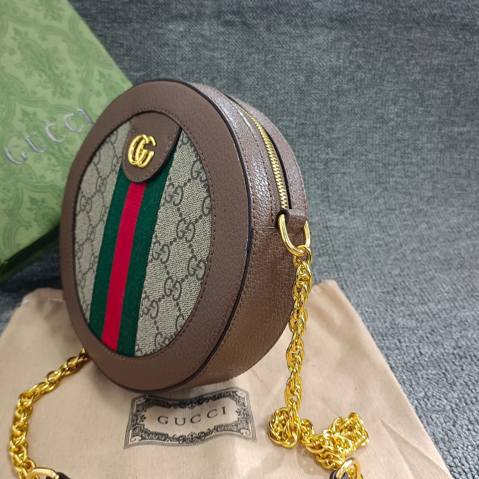 RK❤︎　GUCCI オフィディアGGミニラウンドショルダー GUCCI オフィディアGGミニラウンドショルダーバッグ - メルカリ