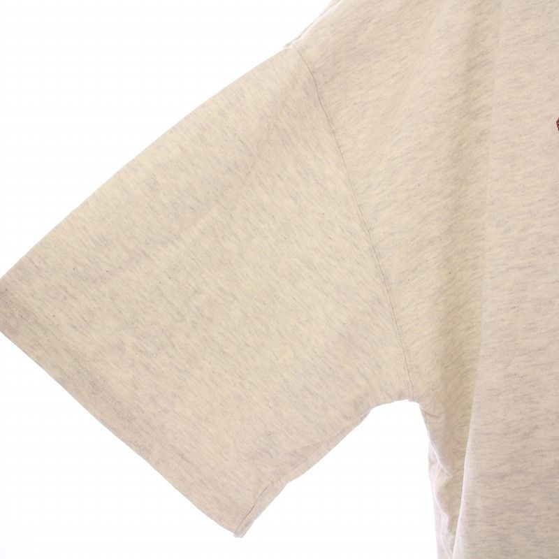 フレームワーク Framework 25SS オーバーTEE Tシャツ カットソー 半袖 クルーネック ストレッチ ロゴ プリント グレー 25070220408010 フレームワーク Framework 25SS オーバーTEE Tシャツ カットソー