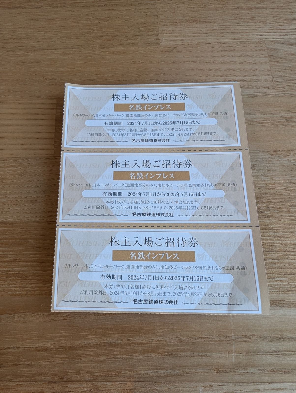 【バラ売り可】入場無料券　南知多ビーチランド　モンキーパーク　リトルワールド 南知多ビーチランド・リトルワールド共通入場招待券12枚 12枚日本