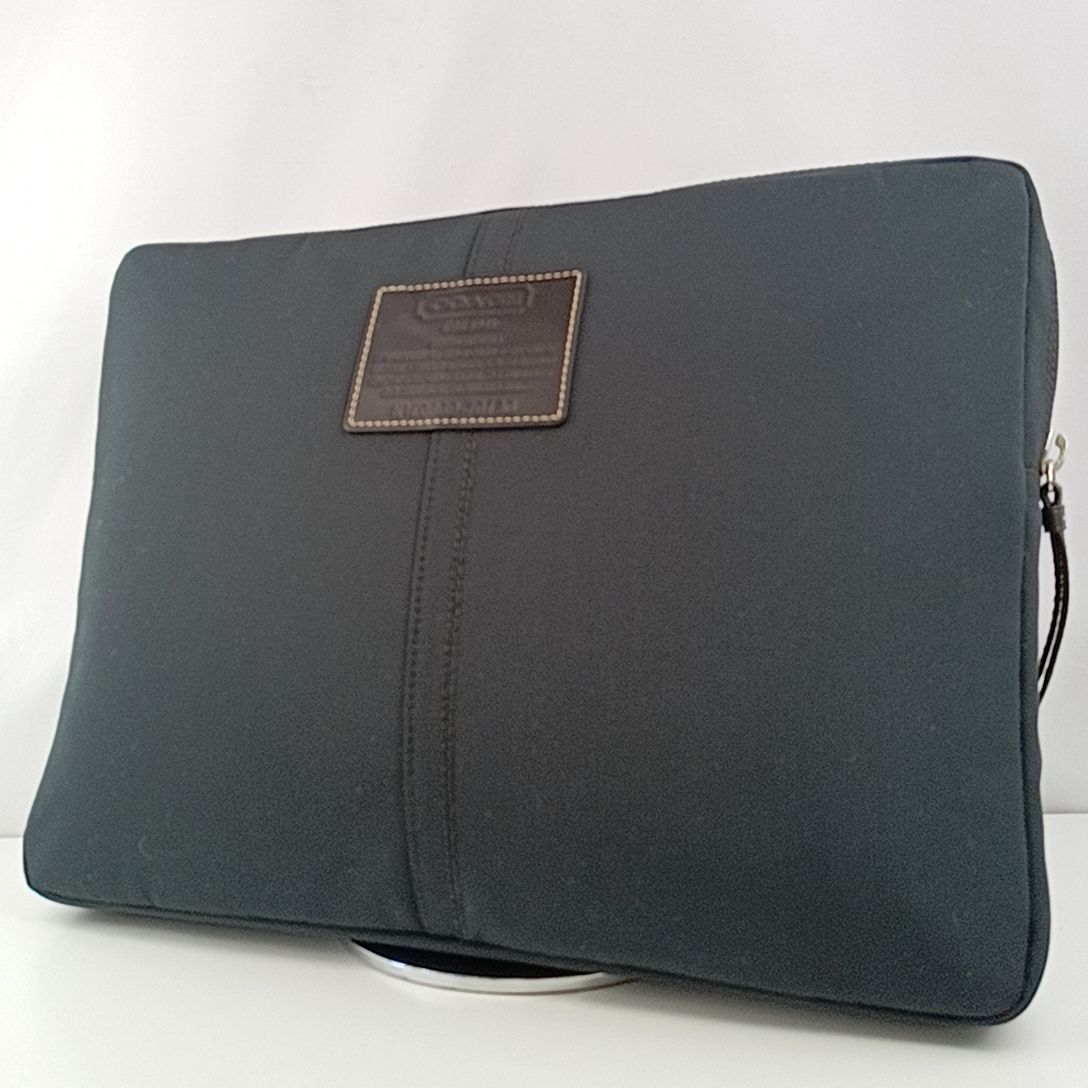 COACH N A-3 コーチ 70130 PCケース クラッチバッグ ハンドバッグ 紳士鞄 ブラック 黒系