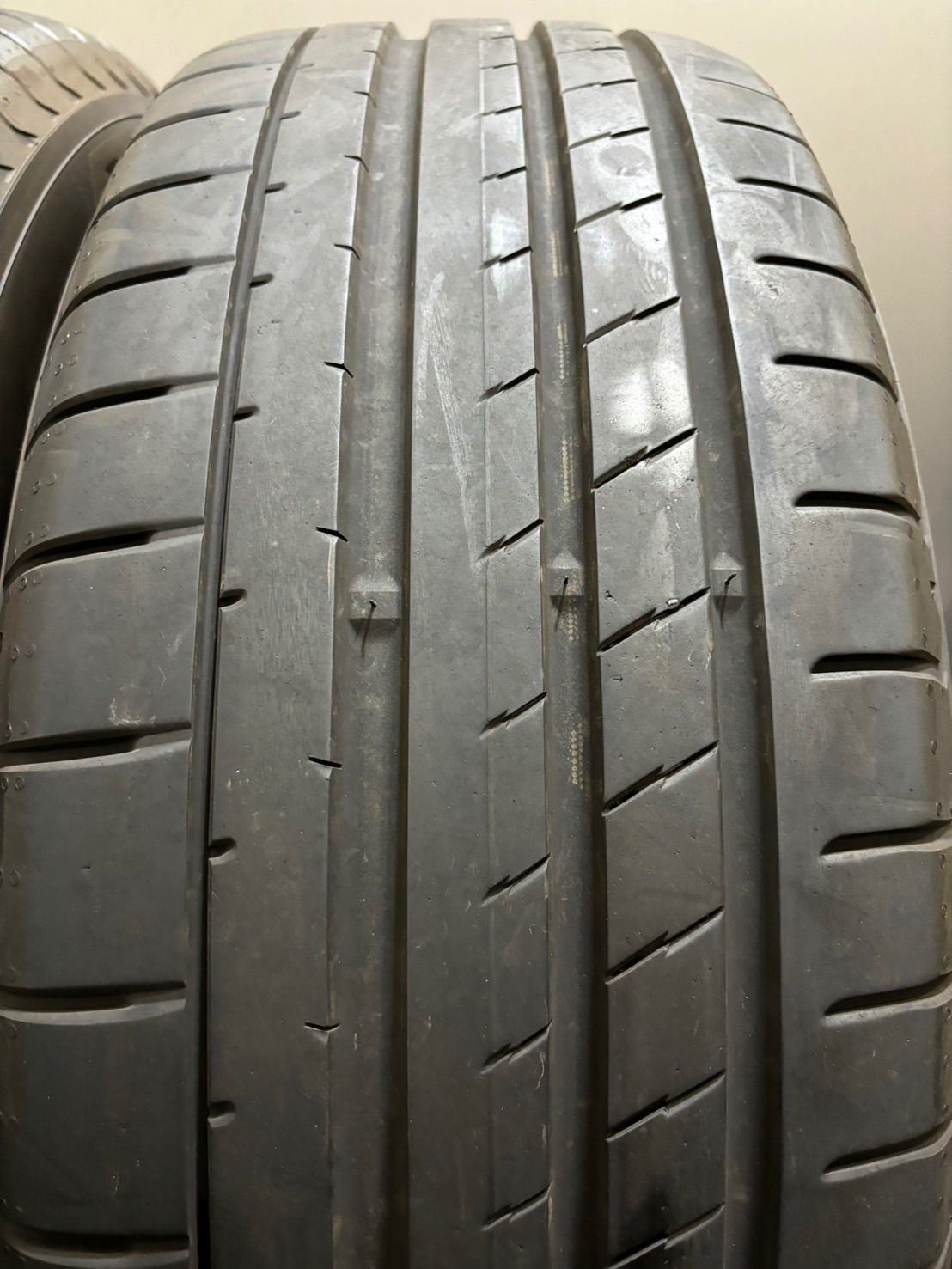 ★235/55R19 YOKOHAMA/ADVAN Sport V107 22年製 レクサス NX 純正OP TRD BBS製 19インチ 8J ＋39 114.3 5H 夏タイヤ 4本 (1-F852)