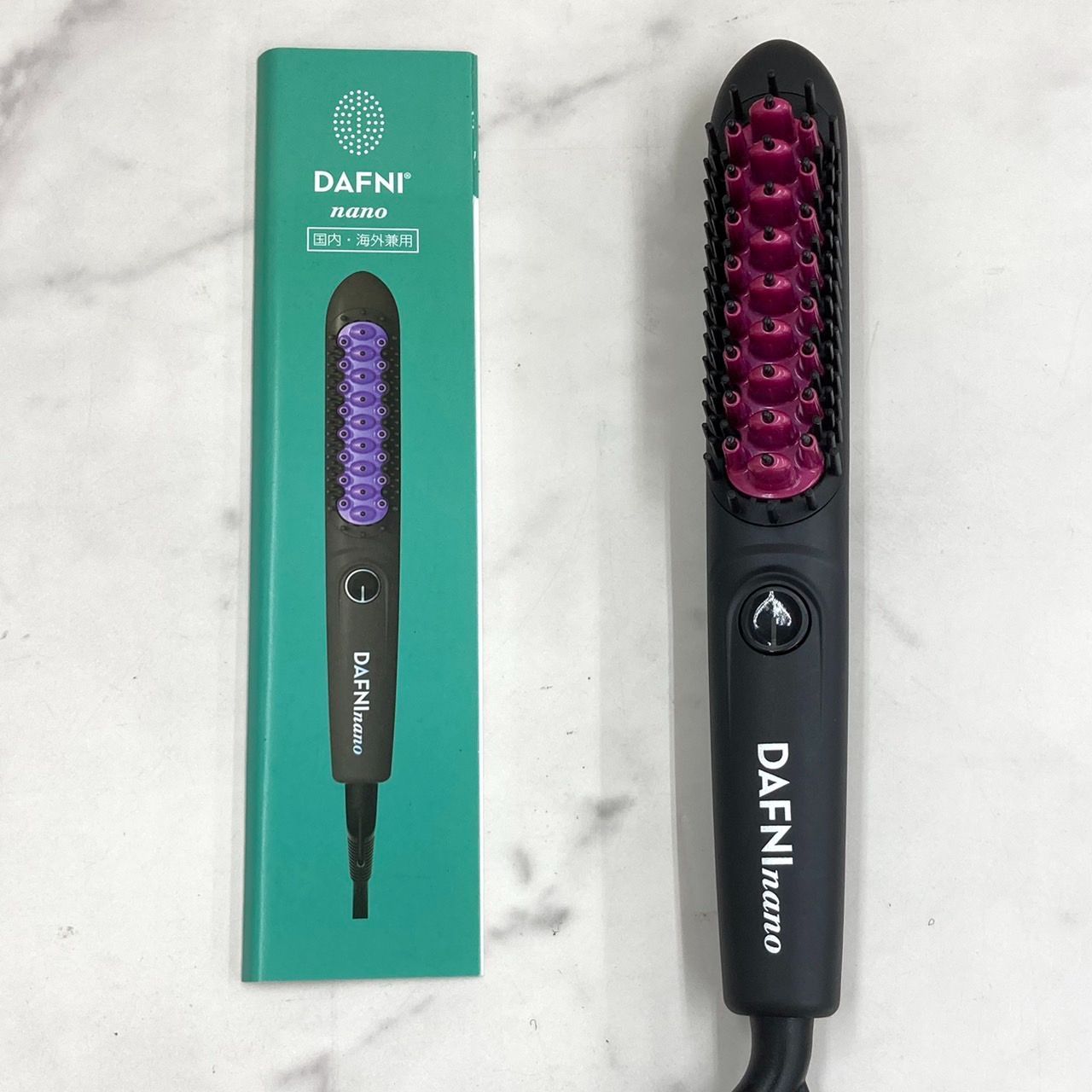 ヤーマン ダフニnano ピンク DH1.6NP ブラシ型 ヘアアイロン ヤーマン/ダフニnano(ピンク)/DH1.6NP/ブラシ型ヘアアイロン