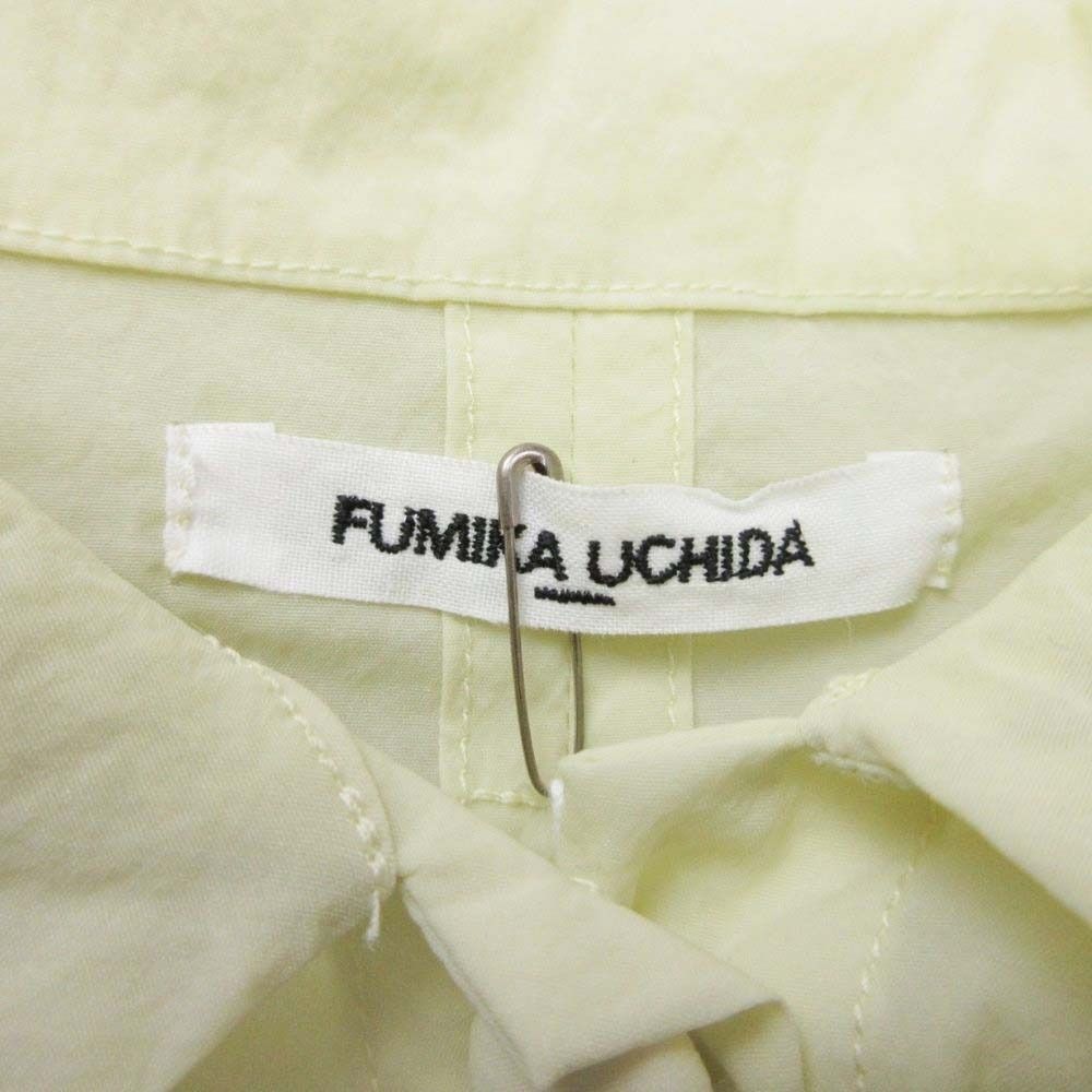 未使用 24SS FUMIKA UCHIDA フミカウチダ STRETCH TAFFETA LAYERED BRA SHIRT ストレッチ レイヤード シャツ 36 EGG アイボリー  レディース 古着 中古 未使用 24SS FUMIKA UCHIDA フミカウチダ STRETCH TAFFETA