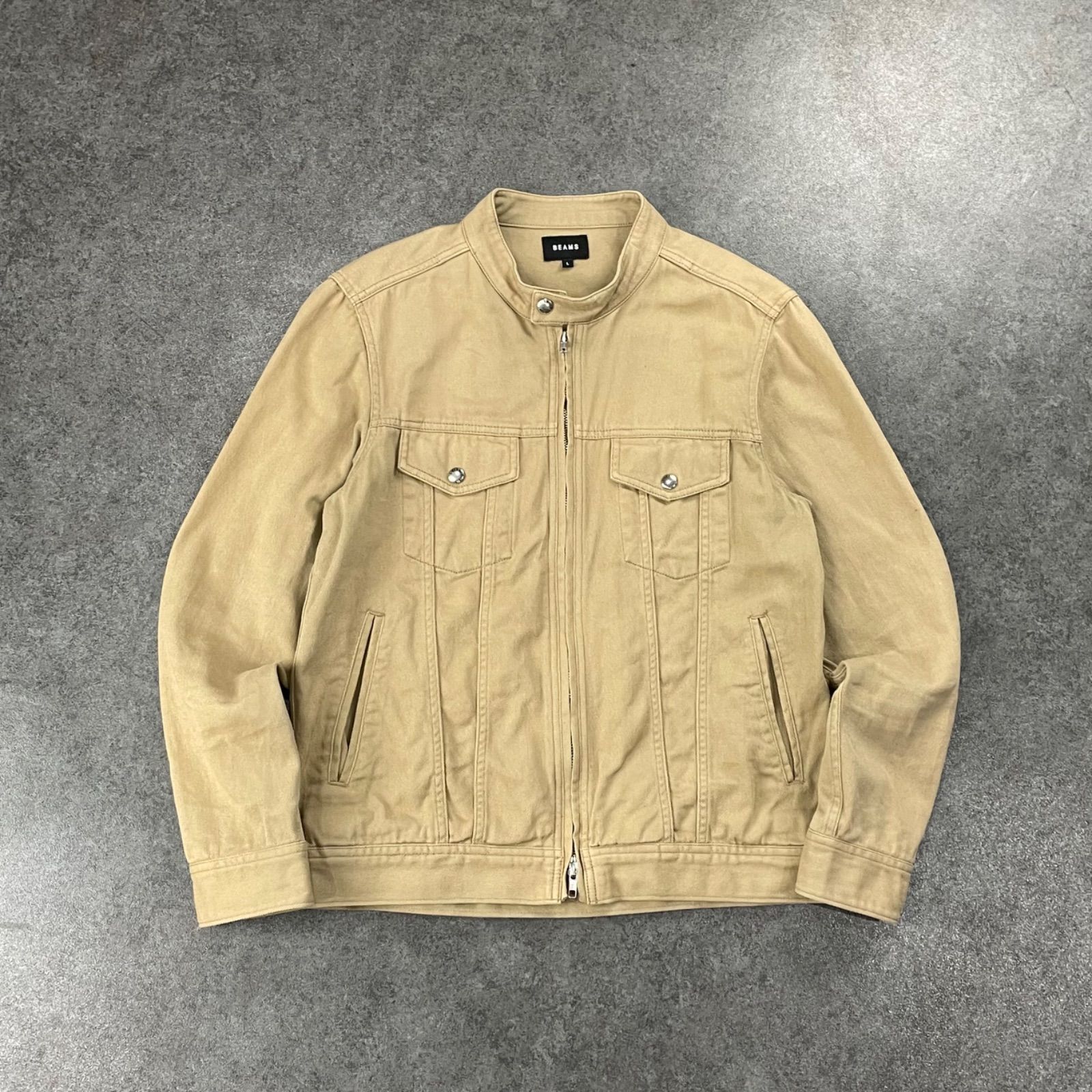 BEAMS Full Zip Riders Jacket Blouson ビームス フルジップ ワーク