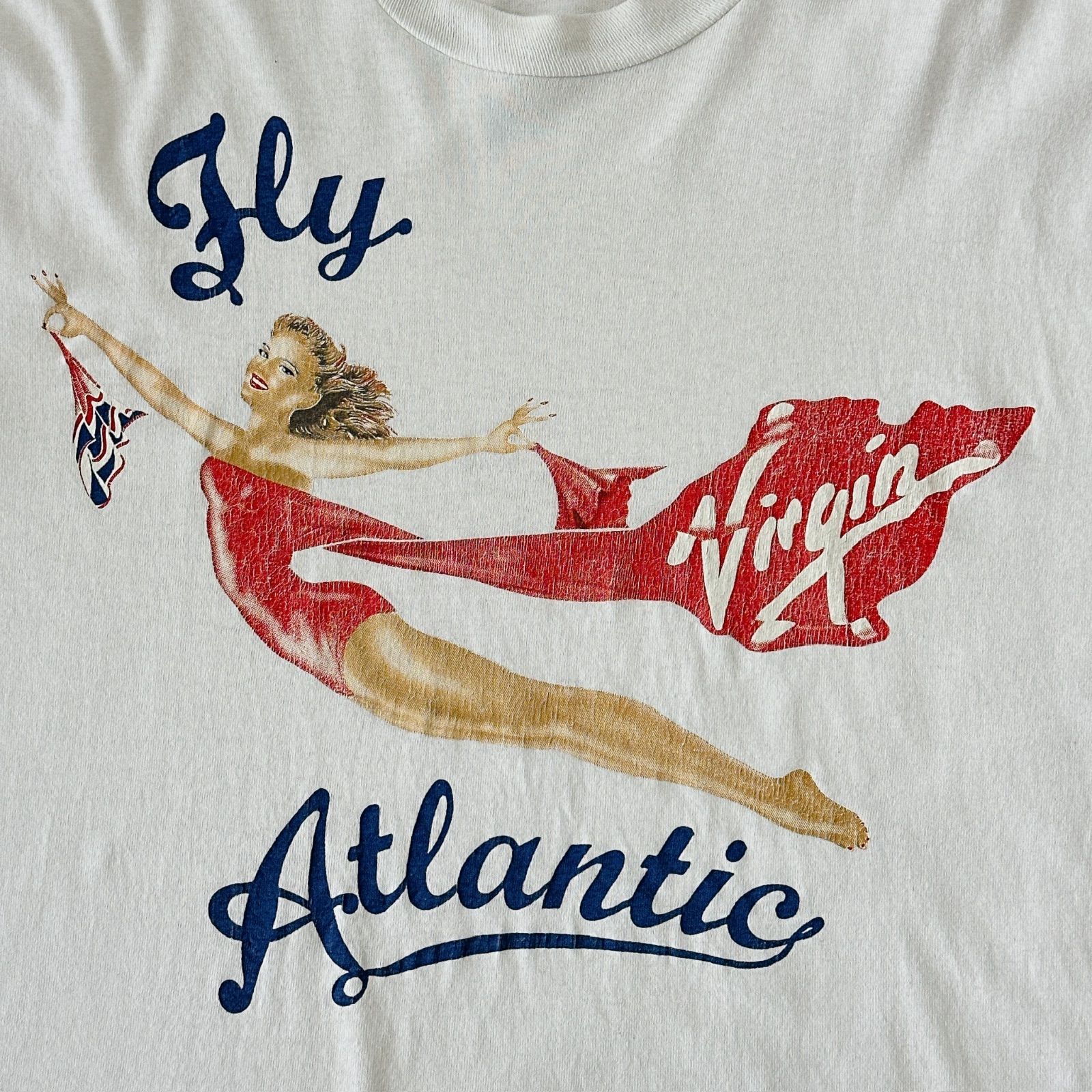 90s バージン アトランティック航空 プリントTシャツ シングルステッチ 企業系Vintage Single Stitch Virgin  Atlantic Princess Diana - メルカリ