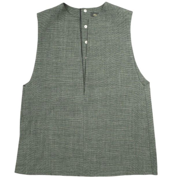 Drawer ドゥロワー 日本製 PRE1 ウールスキッパーヴェスト 2020年モデル 6521-299-0795 36 グレー ジレ ベスト 定価75 900円 トップス g23677