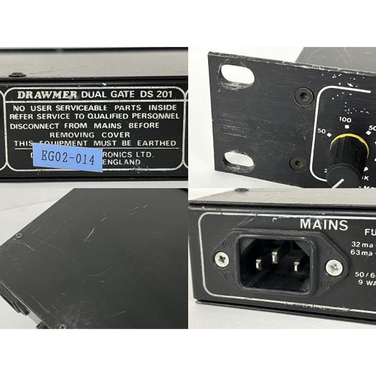 DRAWMER DS201 ノイズゲート 電源ケーブル欠品 ジャンク Y9866157