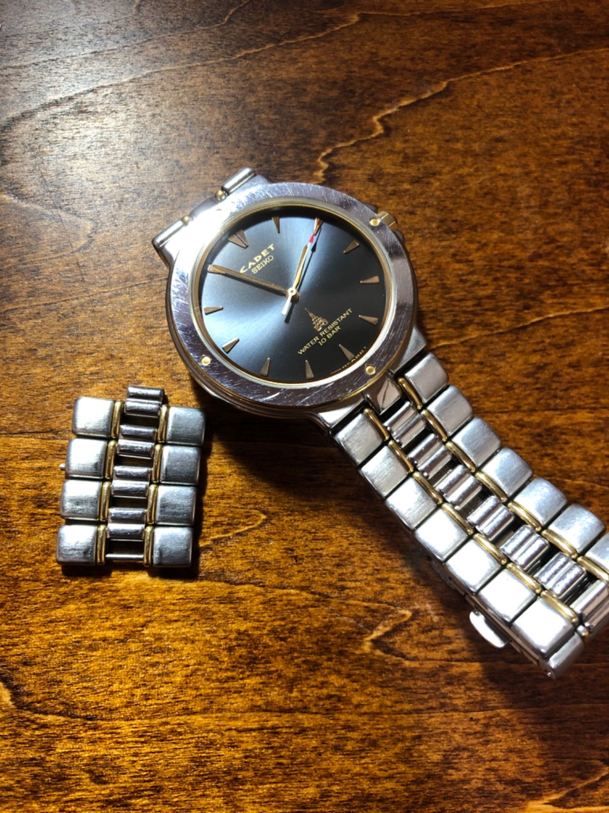 SEIKO セイコー CADET カデット ムーンフェイズ稼働中 電池新品 訳有 - 時計