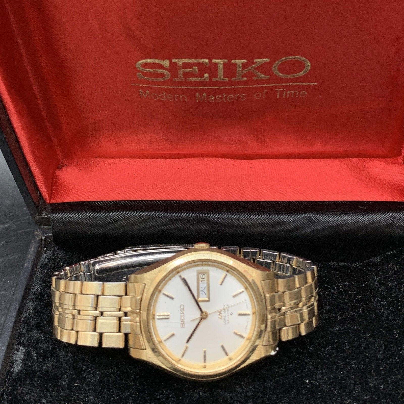 O329 可動 セイコー ロードマチック 5606-7070 デイデイト ゴールド