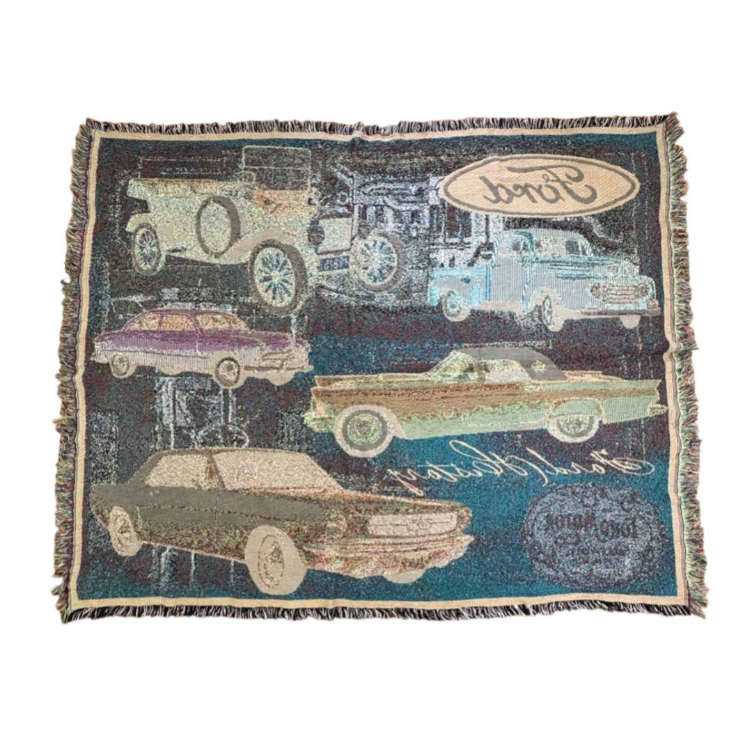 vintageラグ カーペット フォード 企業ロゴ レトロカー 1960 vintageラグ カーペット フォード 企業ロゴ レトロカー 1960 - メルカリ