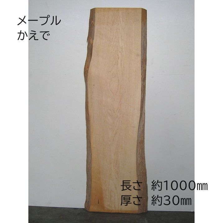 カナディアンメープル 耳付板 DIY 楓 天然木 一枚板 No.83